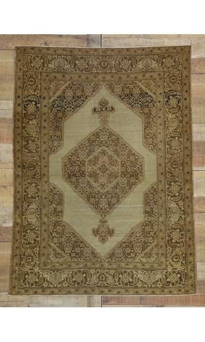 4 x 5 Haji Khalili Antique Persian Tabriz Rug 50531