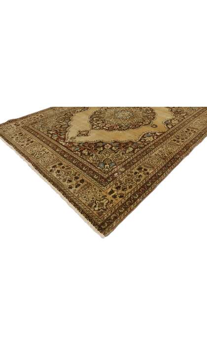 4 x 5 Antique Persian Tabriz Rug 50671