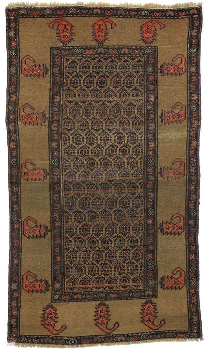 4 x 7 Antique Persian Malayer Rug 71827