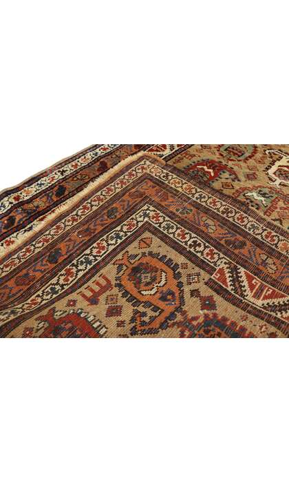 4 x 11 Antique Persian Kurdish Rug 77290
