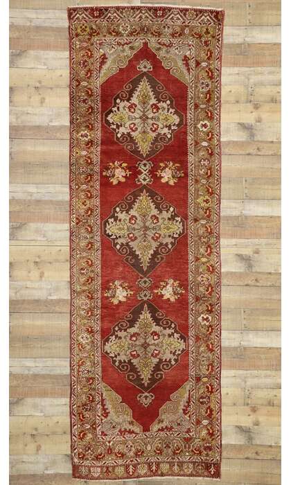 4 x 11 Vintage Oushak Rug 77291
