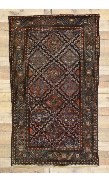 4 x 6 Antique Persian Hamadan Rug 72457