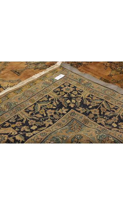 12 x 19 Antique Persian Kashan Rug 73123