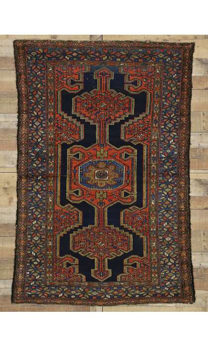 4 x 6 Antique Hamadan Rug 73275