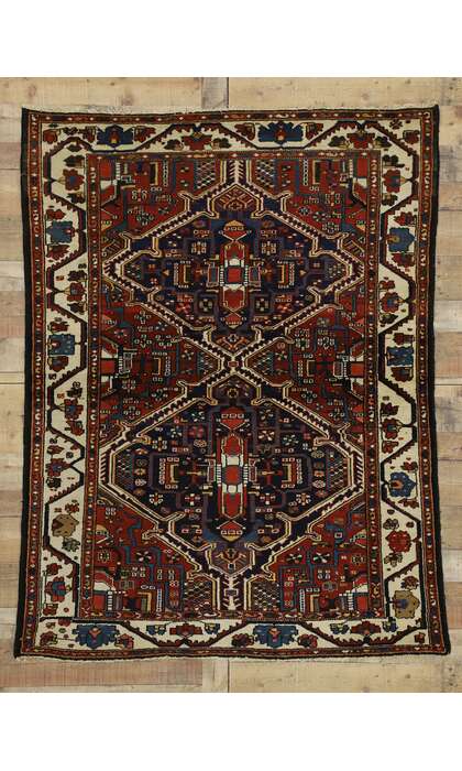 5 x 7 Antique Bakhtiari Rug 73315