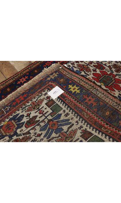 3 x 6 Antique Persian Malayer Rug 73321