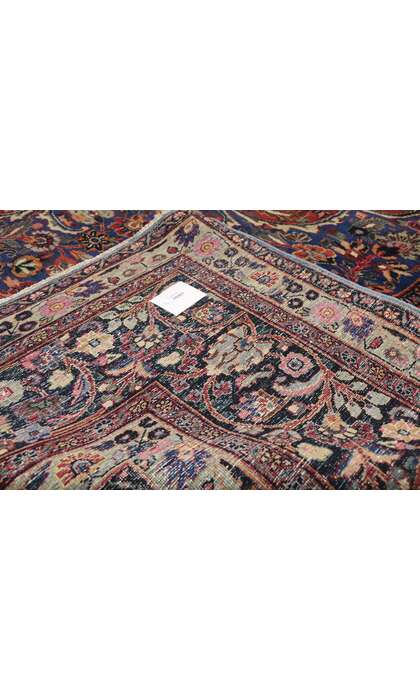 10 x 17 Antique Persian Mashhad Rug 73733