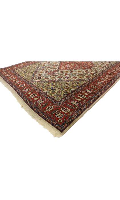 4 x 7 Antique Romanian Mahi Tabriz Rug 74300