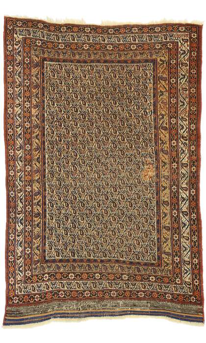 4 x 6 Antique Bijar Rug 74395