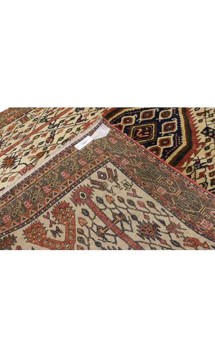 4 x 6 Vintage Persian Afshar Rug 75232