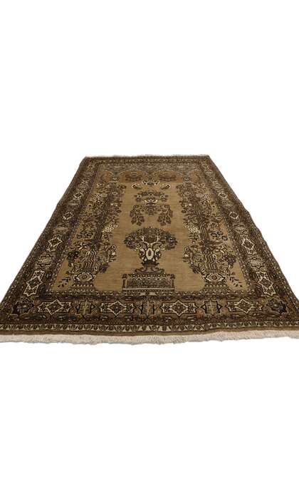 4 x 7 Vintage Semnan Rug 75335