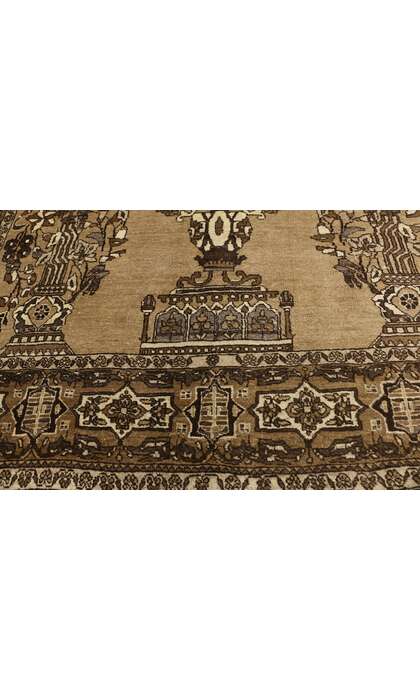 4 x 7 Vintage Semnan Rug 75335