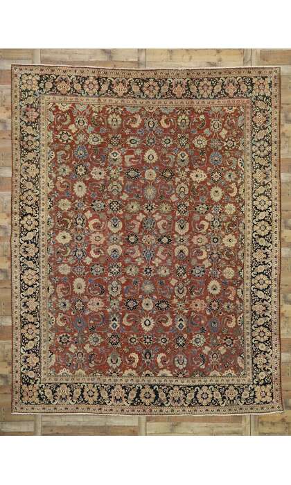 10 x 13 Antique Mahal Rug 75702