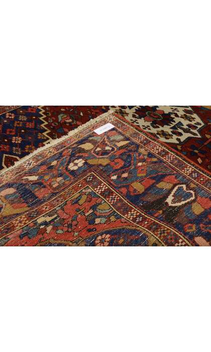 5 x 6 Antique Persian Bakhtiari Rug 76853 backside