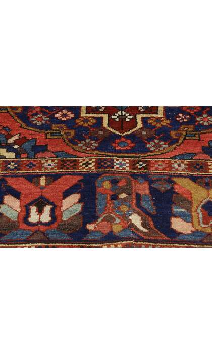 5 x 6 Antique Persian Bakhtiari Rug 76853 texture