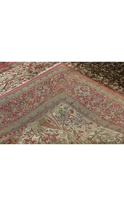 4 x 7 Antique Silk Kashan Rug 772694 x 7 Antique Silk Kashan Rug 77269