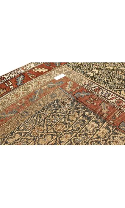 4 x 14 Antique Persian Kurdish Rug 77278