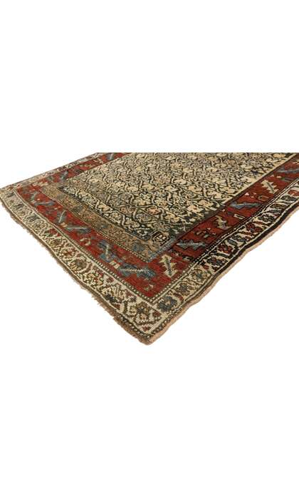 4 x 14 Antique Persian Kurdish Rug 77278