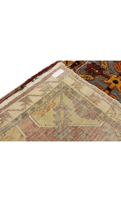 2 x 12 Vintage Turkish Oushak Rug Runner 77279