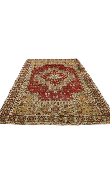 4 x 6 Vintage Oushak Rug 77281