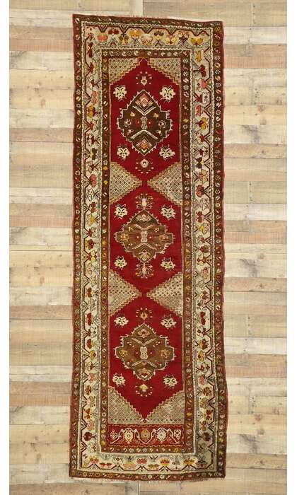 4 x 10 Antique Oushak Rug 77284