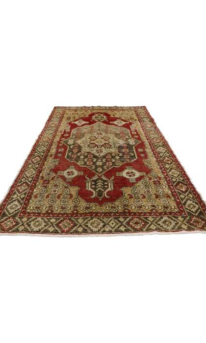 4 x 6 Vintage Oushak Rug 77287