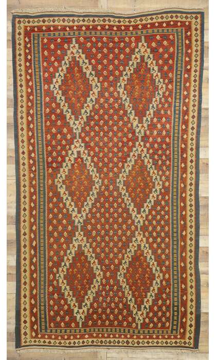 7 x 12 Vintage Persian Kilim Rug 77294