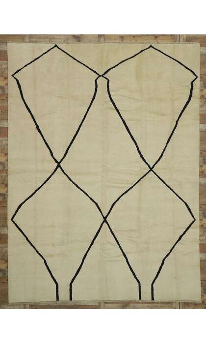 10 x 14 Modern Moroccan Area Rug 80507