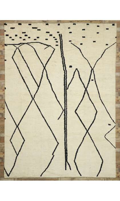 10 x 14 Modern Tribal Moroccan Rug 80513