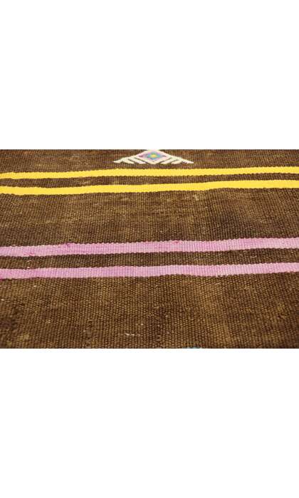 7 x 12 Vintage Striped Turkish Kilim Rug 51305