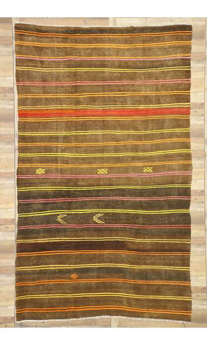 7 x 12 Vintage Turkish Kilim Rug 51321