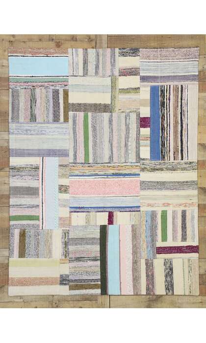 5 x 6 Vintage Patchwork Rug 51585