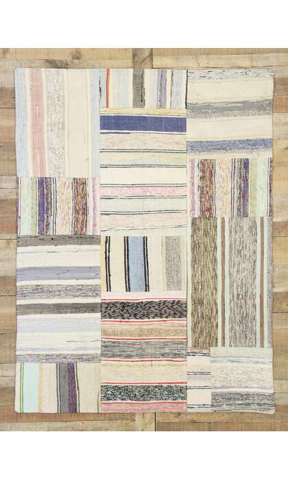 4 x 5 Vintage Patchwork Rug 51588