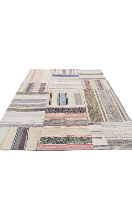4 x 5 Vintage Patchwork Rug 51588