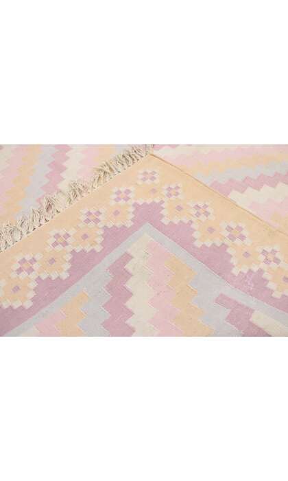 9 x 12 Vintage Indian Dhurrie Rug 70502