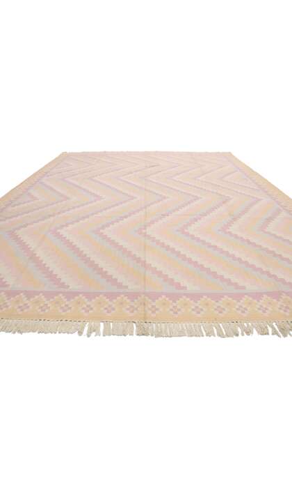 9 x 12 Vintage Indian Dhurrie Rug 70502