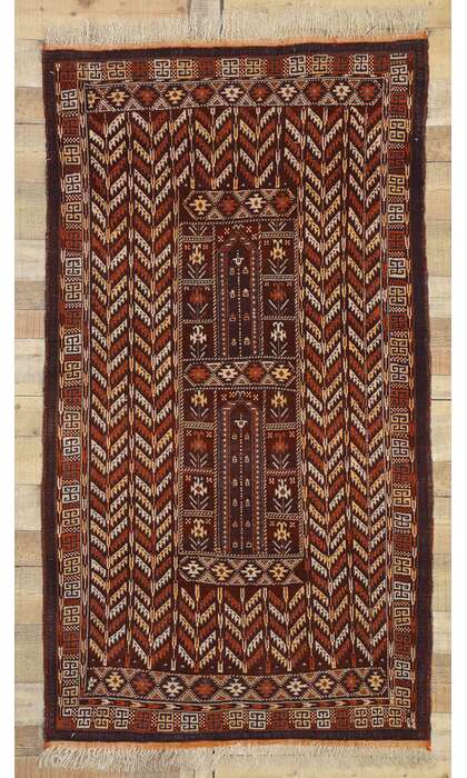 4 x 6 Vintage Afghan Prayer Rug 71919