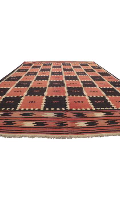 10 x 13 Vintage Afghan Maimana Kilim Rug 72071