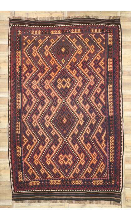 ​9 x 14 Vintage Afghan Kilim Rug 72260​