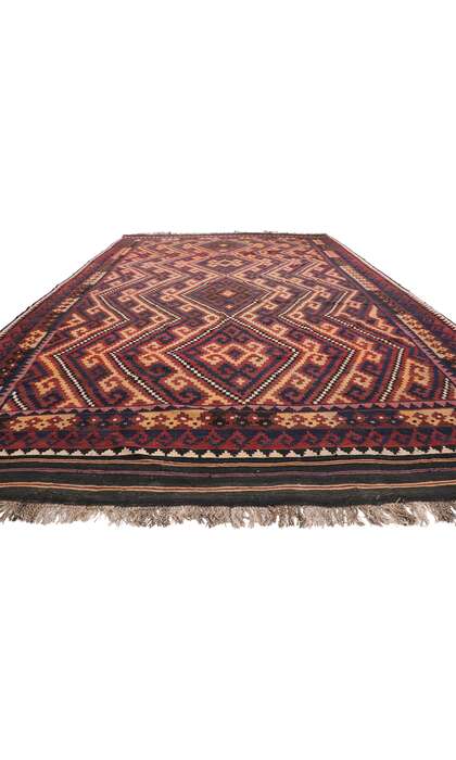 ​9 x 14 Vintage Afghan Kilim Rug 72260​