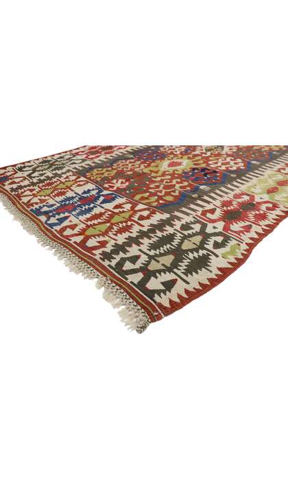5 x 13 Antique Caucasian Tribal Kilim Rug 73271