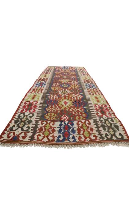 5 x 13 Antique Caucasian Tribal Kilim Rug 73271