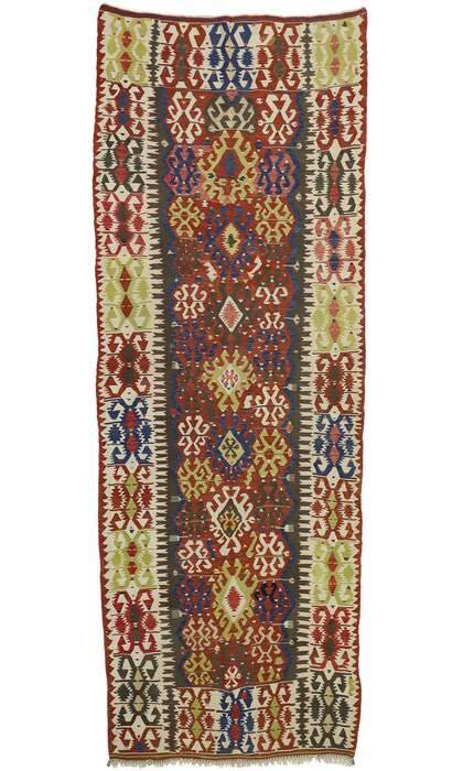 5 x 13 Antique Caucasian Tribal Kilim Rug 73271