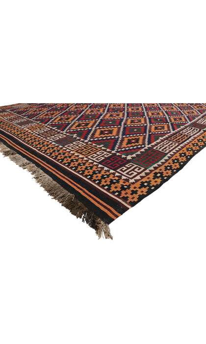 10 x 13 Vintage Afghan Maimana Kilim Rug 74277