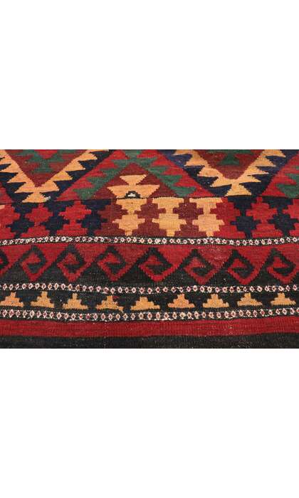 9 x 13 Vintage Afghan Maimana Kilim Rug 74279