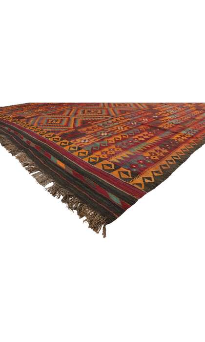 10 x 15 Vintage Afghan Maimana Kilim Rug 74281