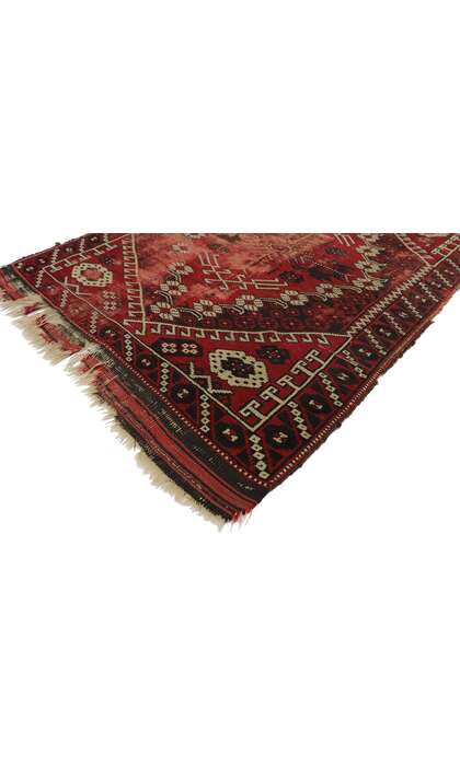 3 x 4 Antique-Worn Afghan Rug 76628