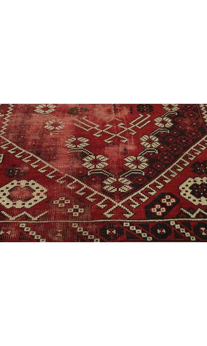 3 x 4 Antique-Worn Afghan Rug 76628