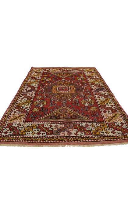 4 x 6 Vintage Turkish Oushak Rug 77311