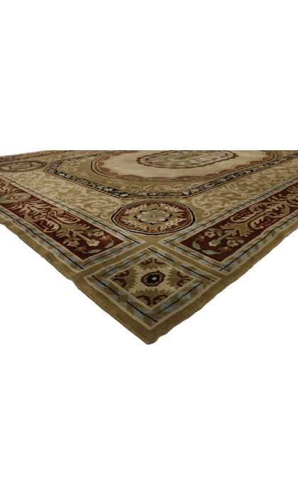 10 x 14 Vintage Savonnerie Tibetan Rug 77314